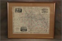 Johnson's Missouri & Kansas Map