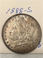 1888-S MORGAN SILVER DOLLAR
