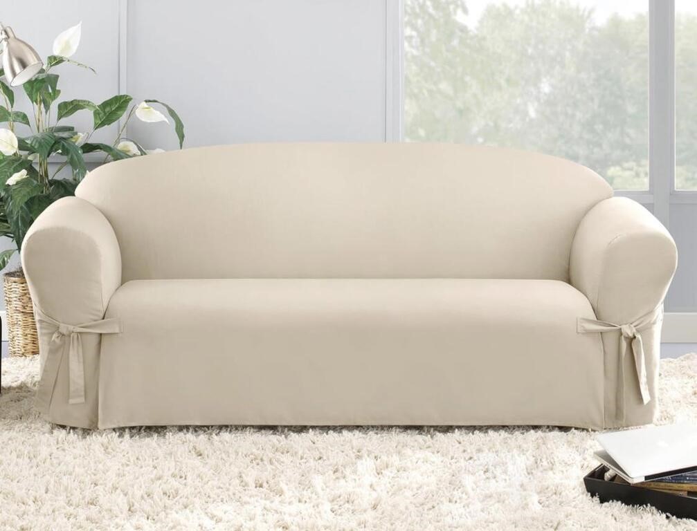 SUREFIT SLIPCOVER SOFA SIZE FITS SOFAS 74-96IN