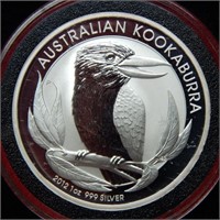 2012 Australia Dollar Kookaburra 1 Ounce Silver