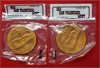 (2) San Francisco Mint Commemorative Medals