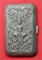 Ornate Sterling Silver Cigarette Case
