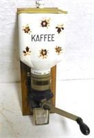 Coffee Grinder Wall Mount Porcelain "Kaffee""