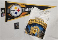 Ward, Woodley & Wallace Signed Steelers Items