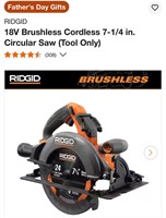 RIGID Brushless Cordless Circular Saw