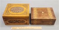 2 Wood Work Boxes