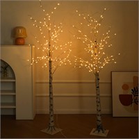 Lighted Birch Tree, 2 Pack 6Ft