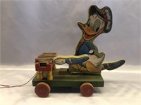 1946 FISHER PRICE DONALD DUCK XYLOPHONE TOY.