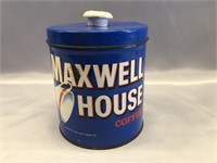 VINTAGE MAXWELL COFFEE TIN WITH LID 5x5.75