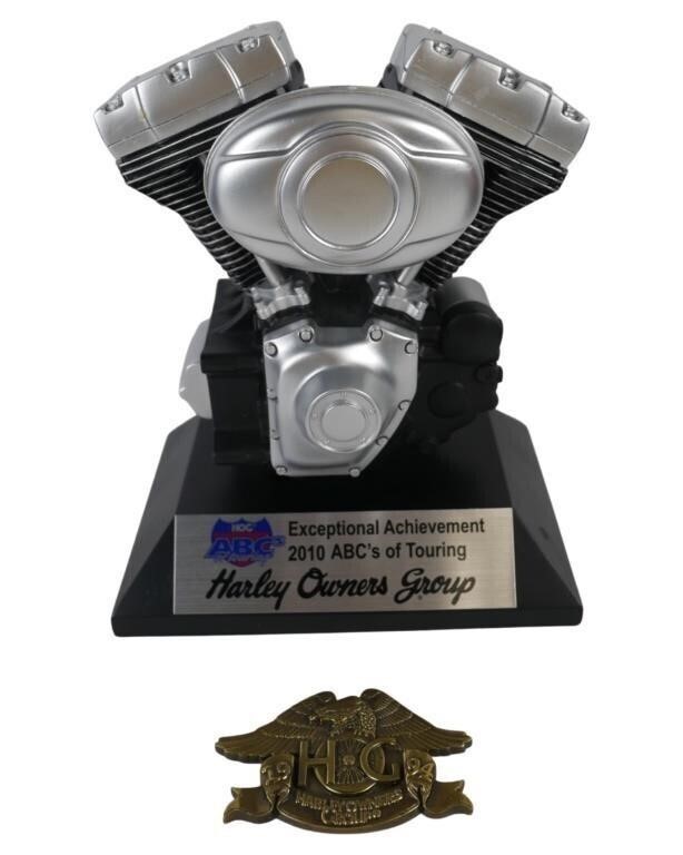 HOG Harley Davidson Biker's Award & Badge