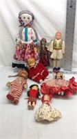 F6) OLD DOLLS, SOME CLOTH, SOME STORYBOOK
