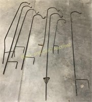 (8)Shepherd Hook Plant Holders