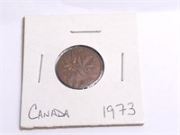 1973 Canada 1 Cent Coin In Holder