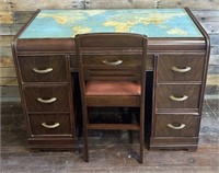 Dovetail Student Desk w/Map