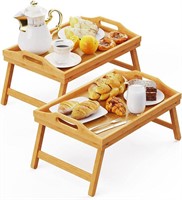 Bed Trays for Eating, 16.92 x 12.6 Inch Bed Table