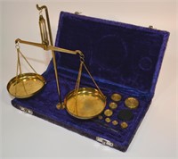 Small Brass Scale in Case