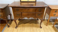 ANTIQUE WALNUT LOWBOY W/ TREFID FEET