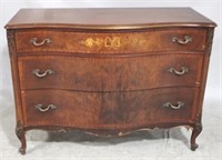 Vintage inlaid French chest of drawers
