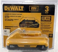 New DeWALT 20V Lithium-Ion 3AH Compact Battery