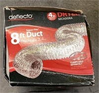 Deflector Dryer Duct 4" x 8'