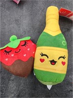 Champagne and strawberrie plushie