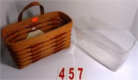 Basket with plastic liner