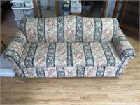 Floral Two Cushion Couch 79in