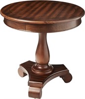 Roundhill Rene Pedestal Table  Espresso