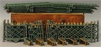 CAST IRON GATE & FENCE WITH LAMPS