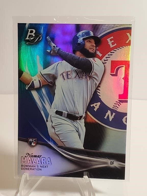 2016 Bowman Chrome Platinum Refractor Nomar Mazara