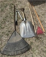 Shovel, Rakes, Hedge Trimmer, Garden Weeder