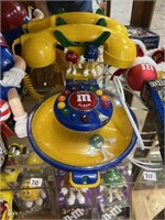 telephone with M&M candy dish