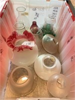 Tote of Assorted Lamp Shades