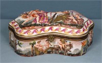 French Capodimonte Porcelain Trinket Box