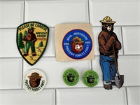 Forest Service Smokey Bear Pins & Patches