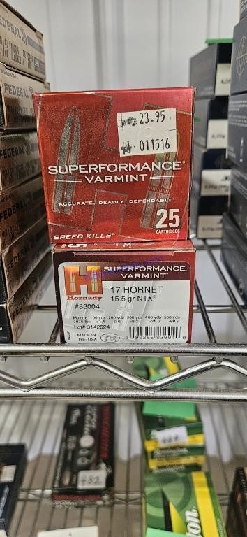 Superperformance varmin
17 hornet 15.5 grain