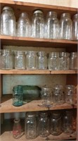 Assortment of Vintage Mason Jars