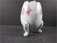 Vintage Inarco Japan 3 Footed Egg Porcelain Vase