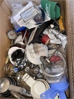 Box of kitchen gadgets and more