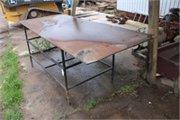 Metal Table 8.5' x 44" x 34"