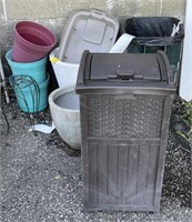 (O) Plant Pots and Garbage Cans