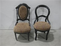 Two Vtg Chairs See Info