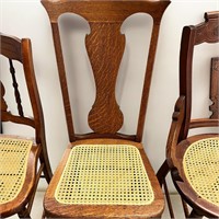 Vintage Cane Bottom Side Chair