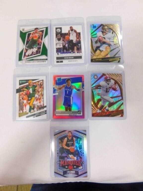 7 basketball & football variety cards