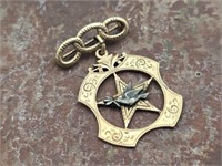 14K Gold Dove of Peace Brooch / Pin