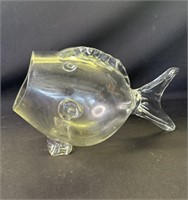 Vintage MCM glass fish bowl