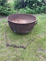 23" cast iron kettle