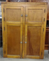 (AN) Wooden Butcher's Cabinet (approx 40" x 14" x