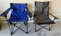 W - LOT OF 2 FOLDING CAMP CHAIRS (G108)
