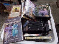 Basket of CDs & VHS tape